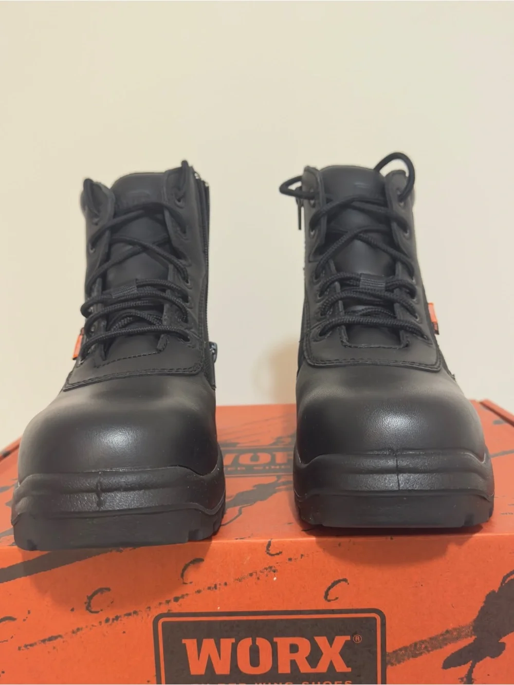 Worx Men's Black Boat Shoes - Durable Work Boat Boots